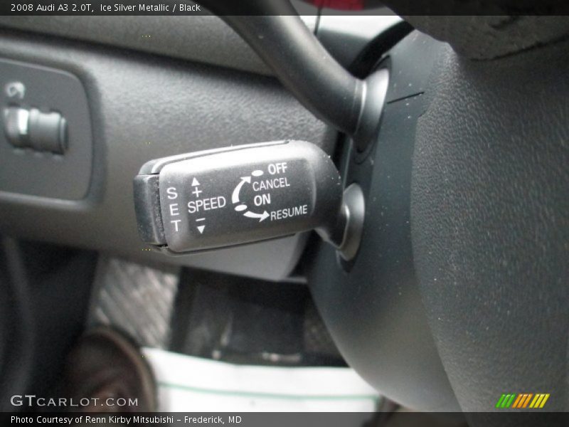 Ice Silver Metallic / Black 2008 Audi A3 2.0T