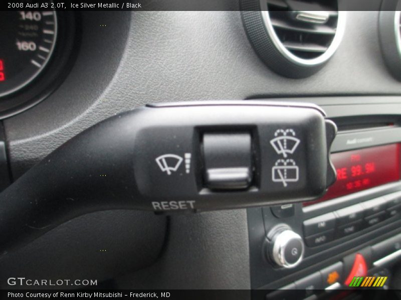 Ice Silver Metallic / Black 2008 Audi A3 2.0T