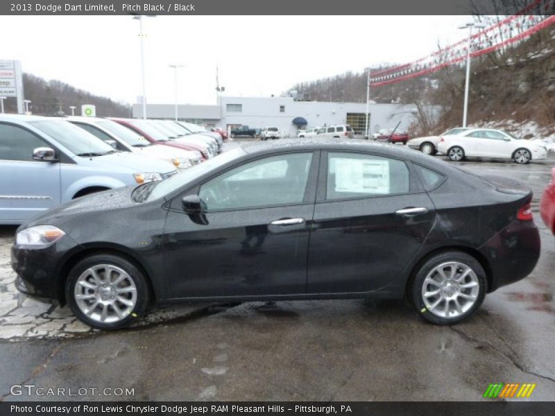 Pitch Black / Black 2013 Dodge Dart Limited
