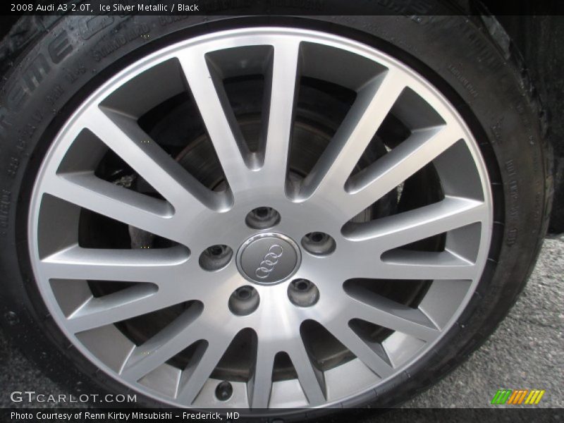 Ice Silver Metallic / Black 2008 Audi A3 2.0T