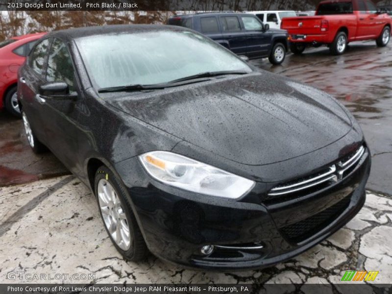 Pitch Black / Black 2013 Dodge Dart Limited