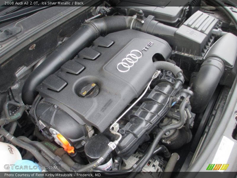 Ice Silver Metallic / Black 2008 Audi A3 2.0T