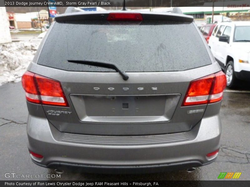 Storm Gray Pearl / Black 2013 Dodge Journey Crew AWD