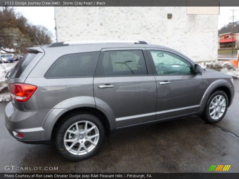 Storm Gray Pearl / Black 2013 Dodge Journey Crew AWD