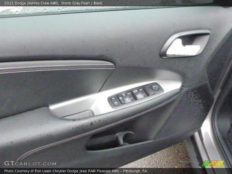 Storm Gray Pearl / Black 2013 Dodge Journey Crew AWD