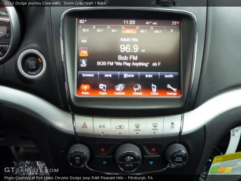 Controls of 2013 Journey Crew AWD