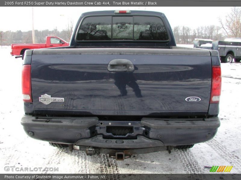True Blue Metallic / Black 2005 Ford F250 Super Duty Harley Davidson Crew Cab 4x4