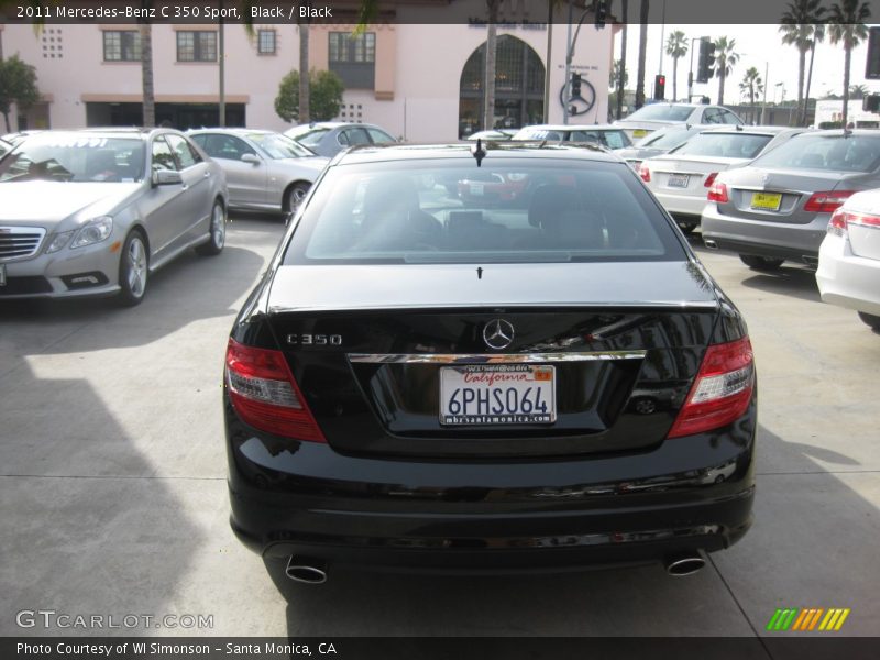 Black / Black 2011 Mercedes-Benz C 350 Sport