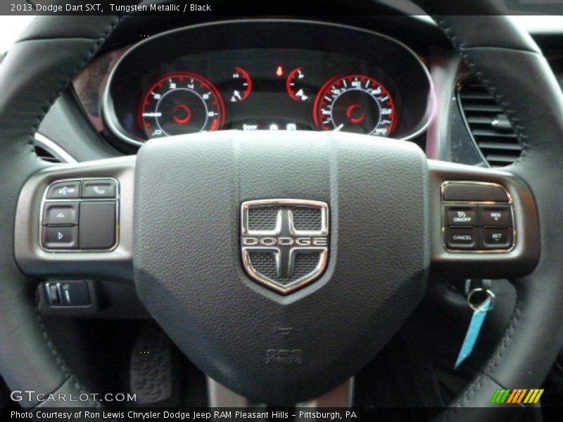 Tungsten Metallic / Black 2013 Dodge Dart SXT