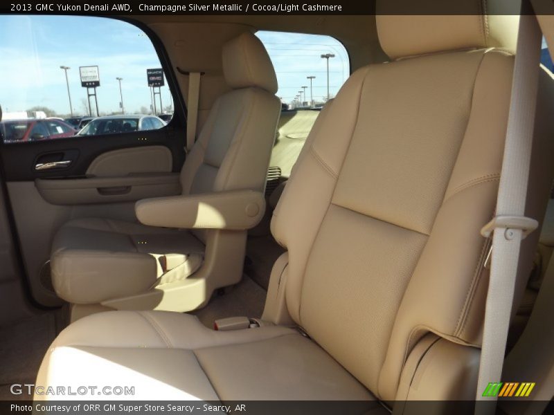 Champagne Silver Metallic / Cocoa/Light Cashmere 2013 GMC Yukon Denali AWD