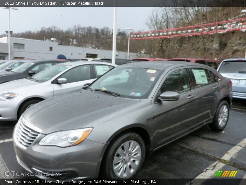 Tungsten Metallic / Black 2013 Chrysler 200 LX Sedan