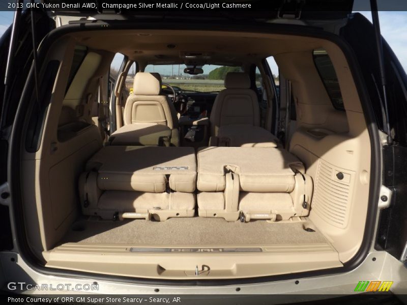 Champagne Silver Metallic / Cocoa/Light Cashmere 2013 GMC Yukon Denali AWD