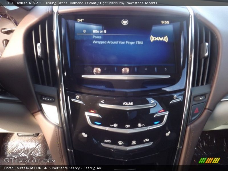 White Diamond Tricoat / Light Platinum/Brownstone Accents 2013 Cadillac ATS 2.5L Luxury