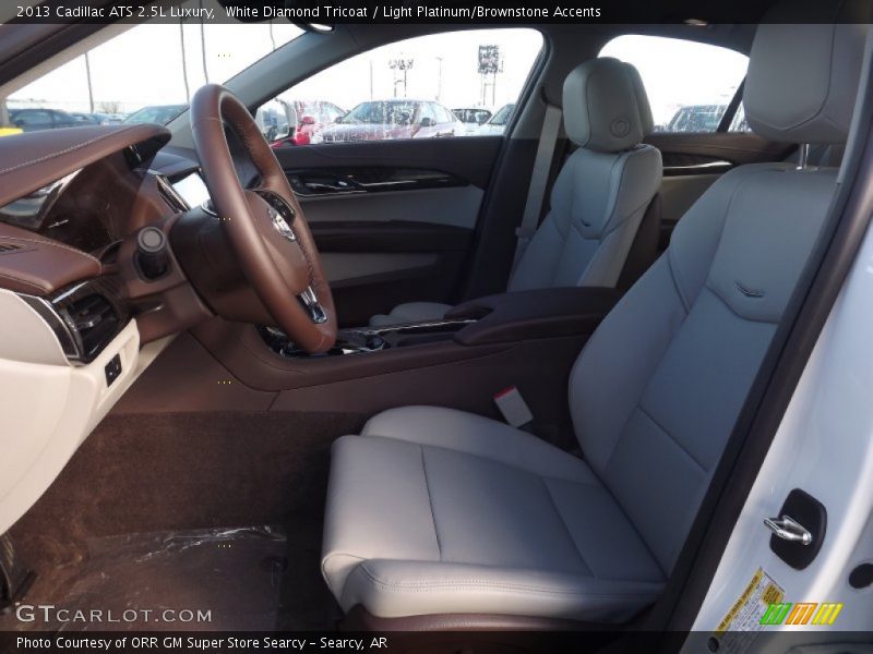  2013 ATS 2.5L Luxury Light Platinum/Brownstone Accents Interior