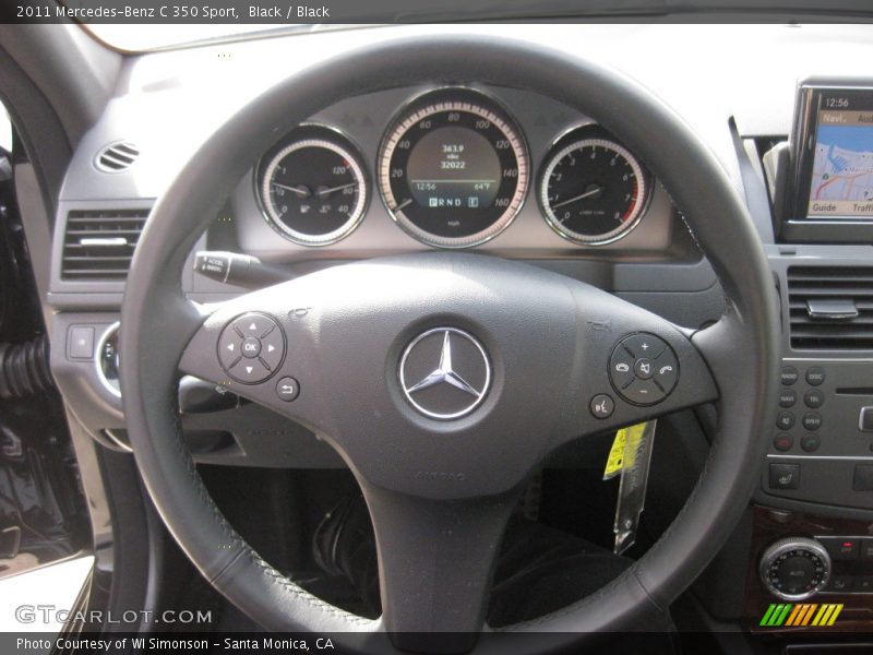 Black / Black 2011 Mercedes-Benz C 350 Sport