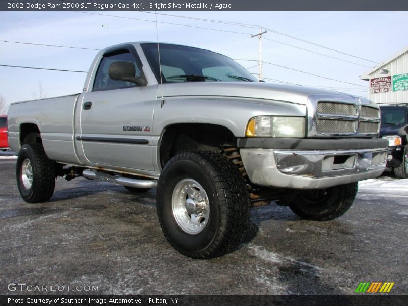 Bright Silver Metallic / Agate 2002 Dodge Ram 2500 SLT Regular Cab 4x4