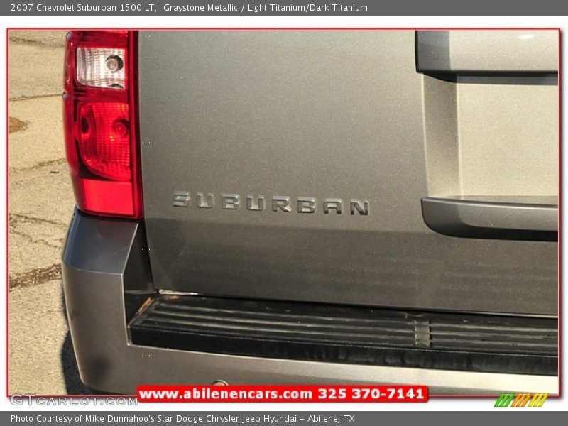 Graystone Metallic / Light Titanium/Dark Titanium 2007 Chevrolet Suburban 1500 LT
