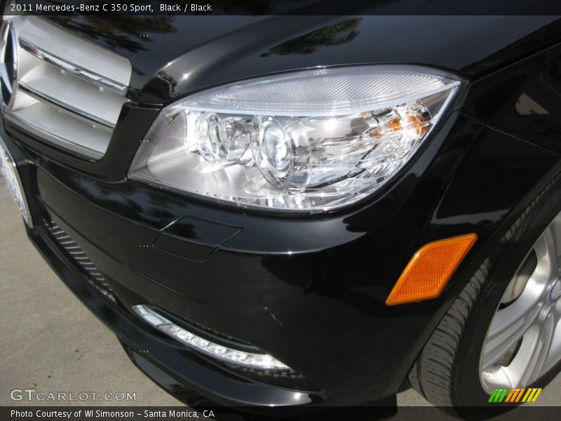 Black / Black 2011 Mercedes-Benz C 350 Sport