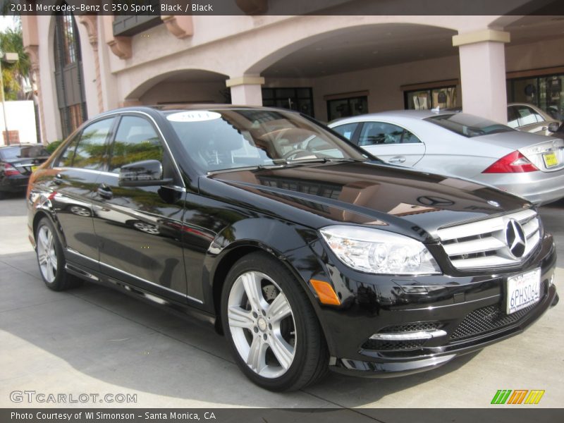 Black / Black 2011 Mercedes-Benz C 350 Sport