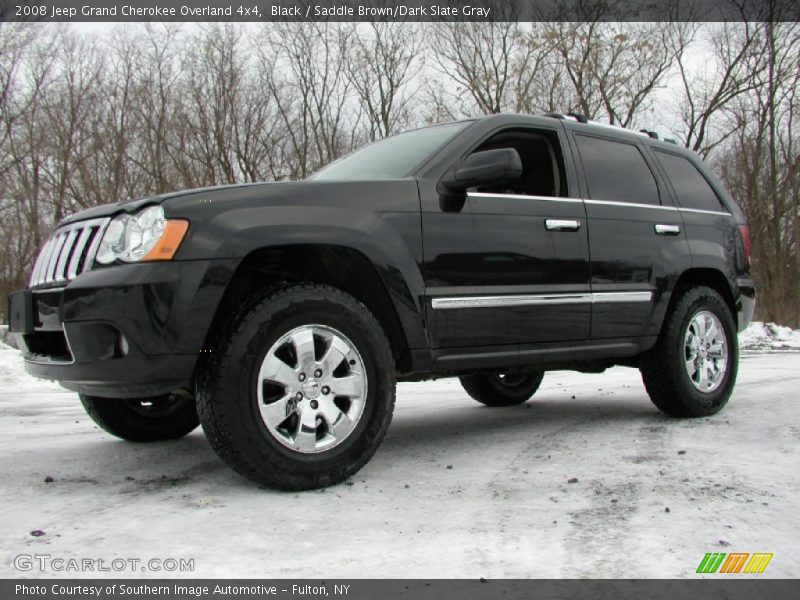 Black / Saddle Brown/Dark Slate Gray 2008 Jeep Grand Cherokee Overland 4x4