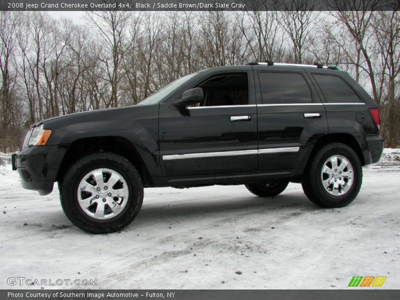 Black / Saddle Brown/Dark Slate Gray 2008 Jeep Grand Cherokee Overland 4x4