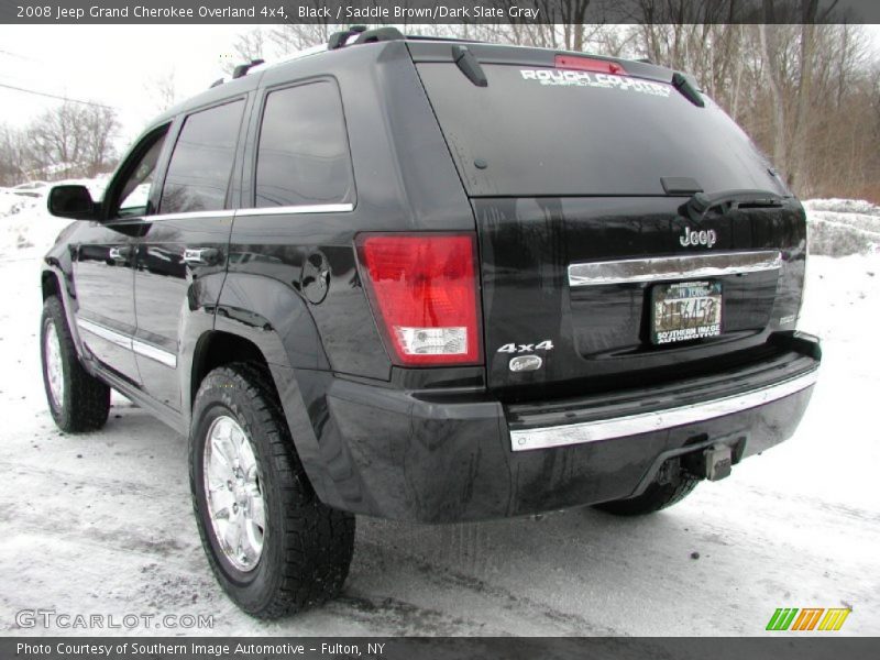 Black / Saddle Brown/Dark Slate Gray 2008 Jeep Grand Cherokee Overland 4x4