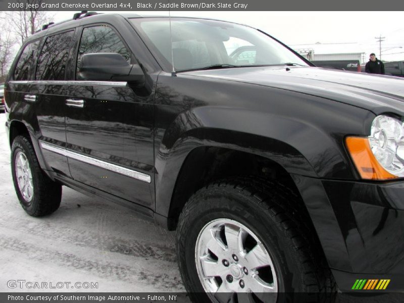 Black / Saddle Brown/Dark Slate Gray 2008 Jeep Grand Cherokee Overland 4x4