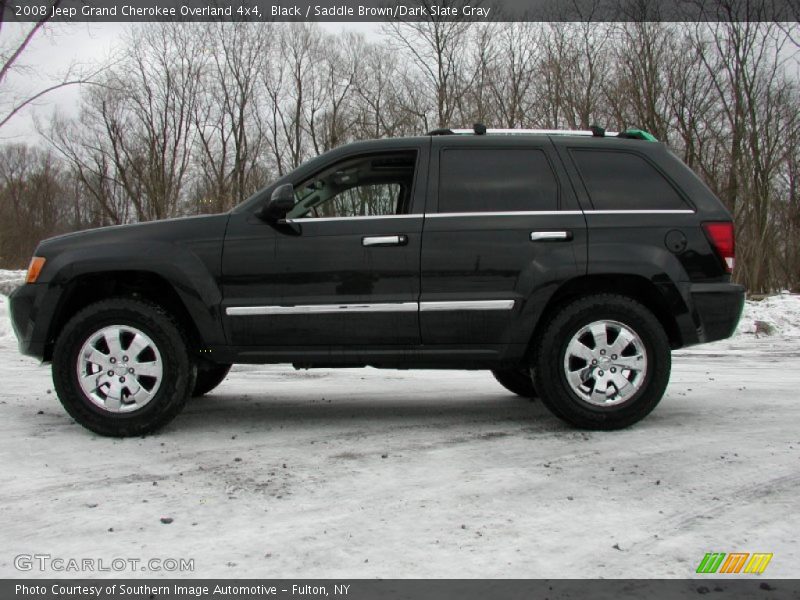 Black / Saddle Brown/Dark Slate Gray 2008 Jeep Grand Cherokee Overland 4x4