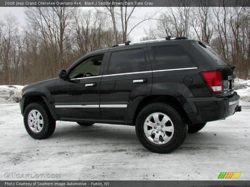Black / Saddle Brown/Dark Slate Gray 2008 Jeep Grand Cherokee Overland 4x4