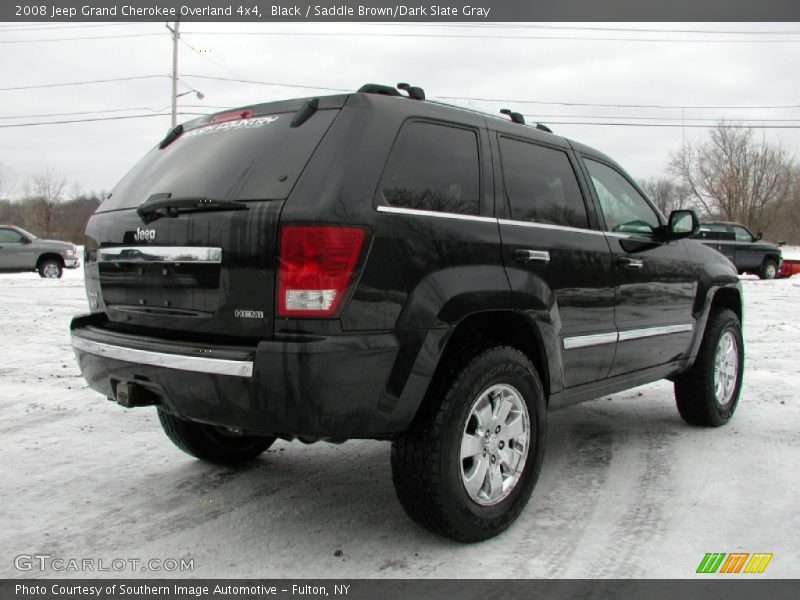 Black / Saddle Brown/Dark Slate Gray 2008 Jeep Grand Cherokee Overland 4x4