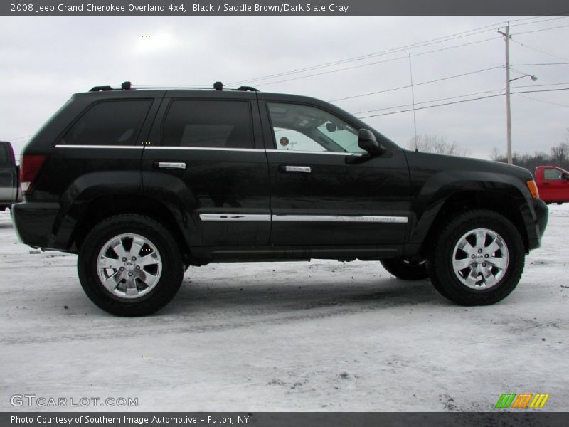 Black / Saddle Brown/Dark Slate Gray 2008 Jeep Grand Cherokee Overland 4x4
