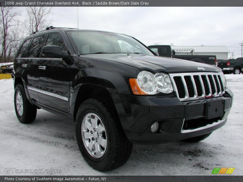 Black / Saddle Brown/Dark Slate Gray 2008 Jeep Grand Cherokee Overland 4x4