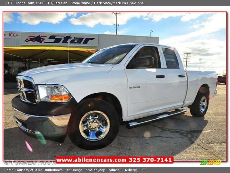 Stone White / Dark Slate/Medium Graystone 2010 Dodge Ram 1500 ST Quad Cab