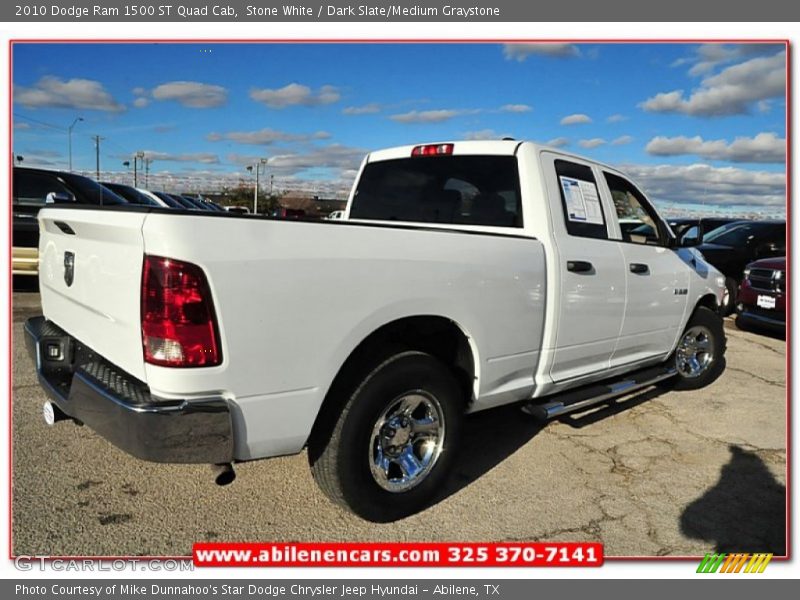 Stone White / Dark Slate/Medium Graystone 2010 Dodge Ram 1500 ST Quad Cab