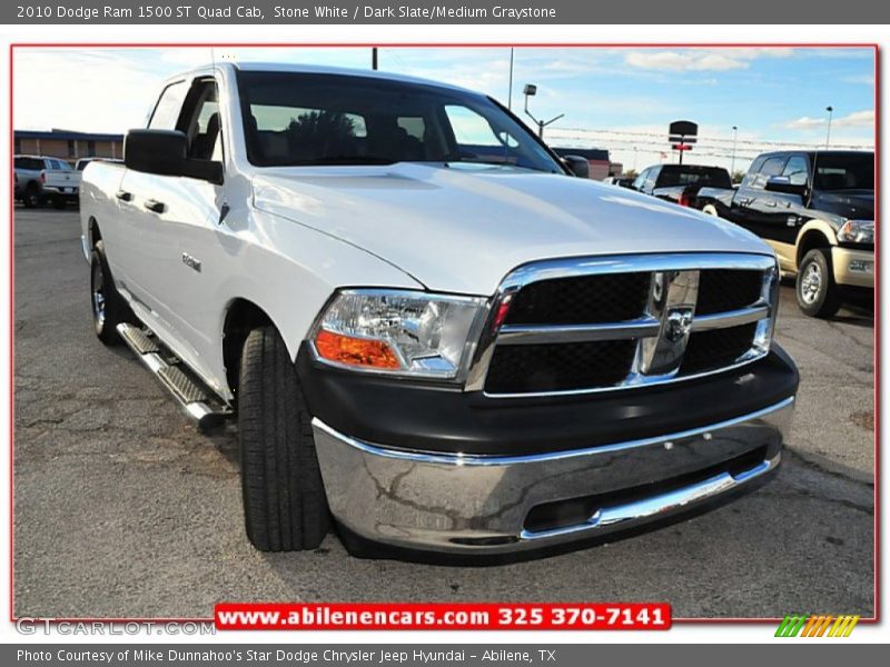 Stone White / Dark Slate/Medium Graystone 2010 Dodge Ram 1500 ST Quad Cab