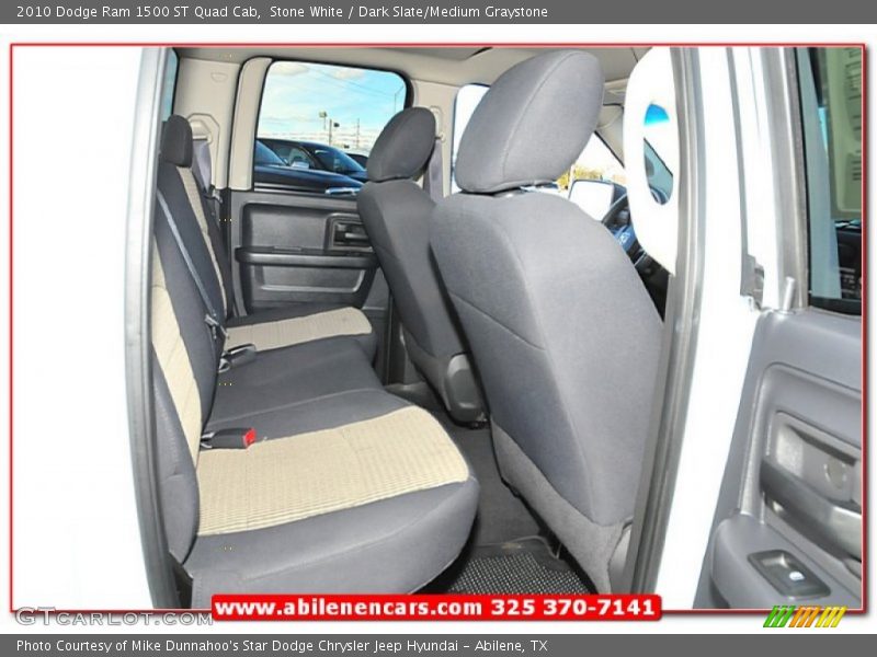 Stone White / Dark Slate/Medium Graystone 2010 Dodge Ram 1500 ST Quad Cab