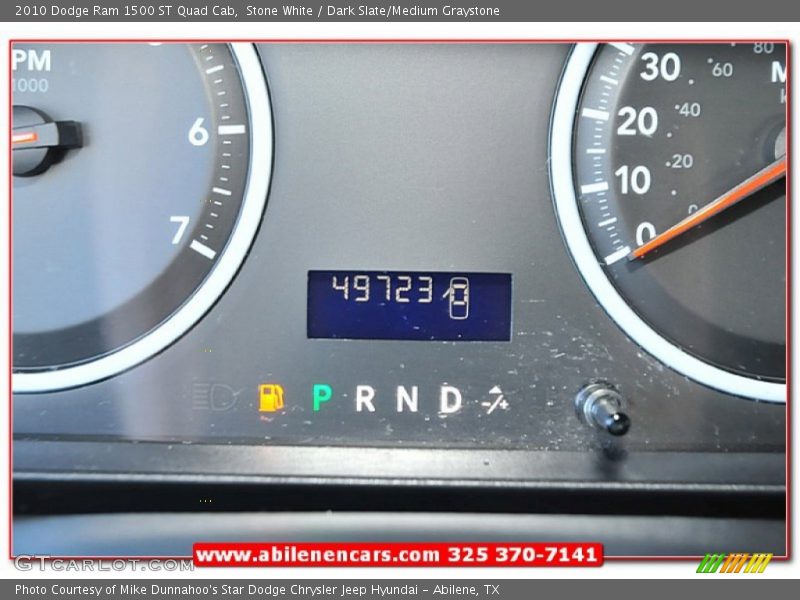 Stone White / Dark Slate/Medium Graystone 2010 Dodge Ram 1500 ST Quad Cab