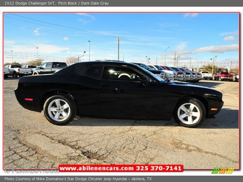 Pitch Black / Dark Slate Gray 2012 Dodge Challenger SXT