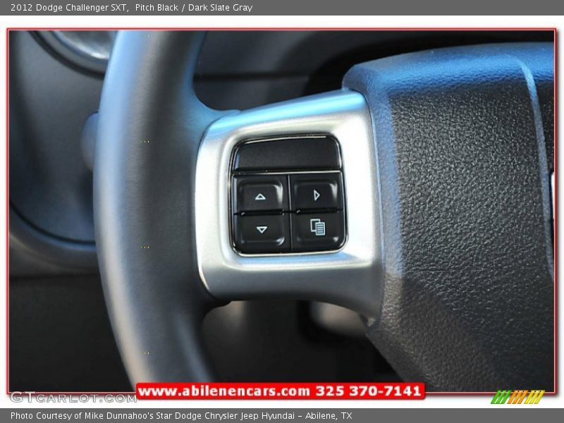 Pitch Black / Dark Slate Gray 2012 Dodge Challenger SXT