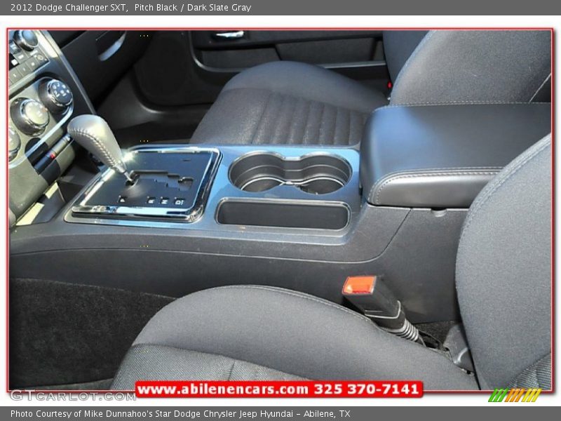 Pitch Black / Dark Slate Gray 2012 Dodge Challenger SXT