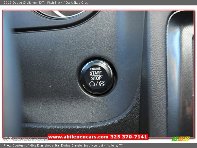 Pitch Black / Dark Slate Gray 2012 Dodge Challenger SXT