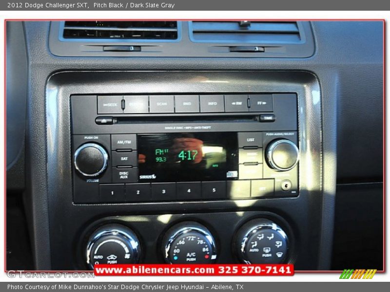 Pitch Black / Dark Slate Gray 2012 Dodge Challenger SXT