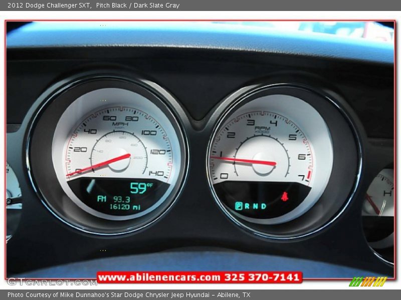 Pitch Black / Dark Slate Gray 2012 Dodge Challenger SXT