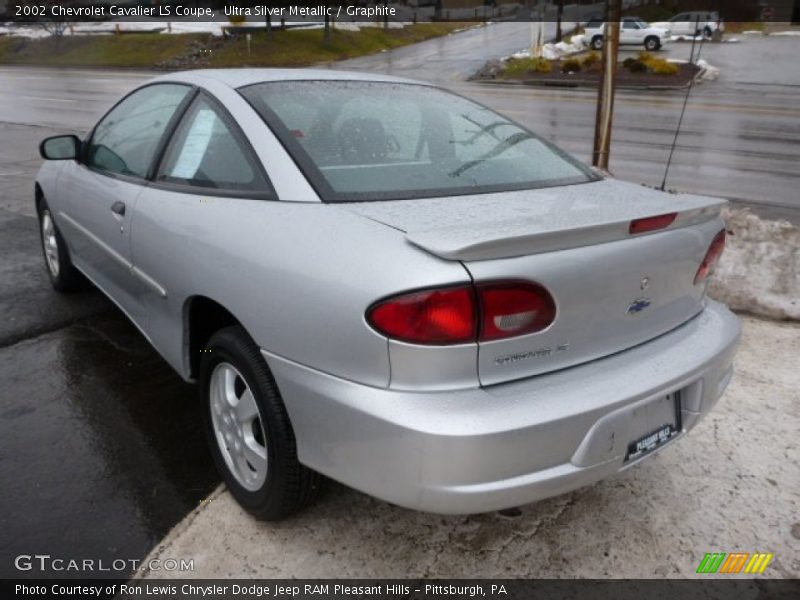 Ultra Silver Metallic / Graphite 2002 Chevrolet Cavalier LS Coupe