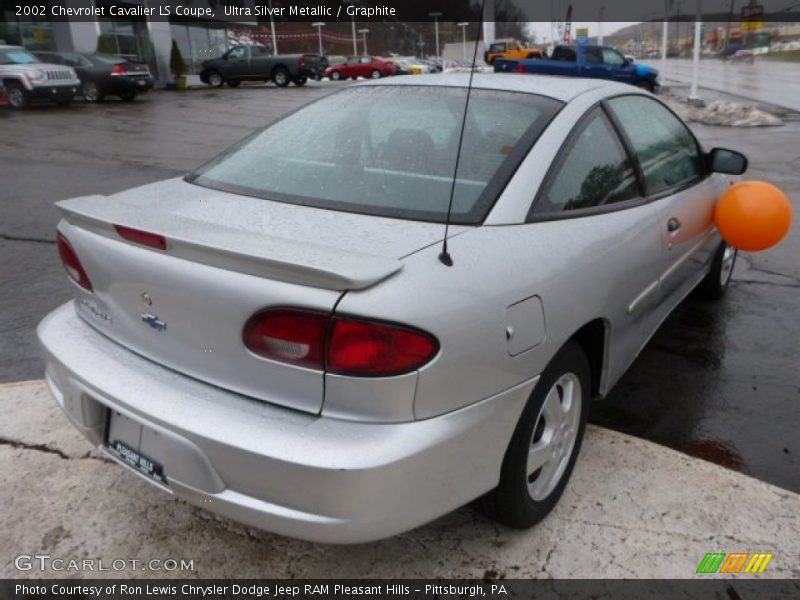 Ultra Silver Metallic / Graphite 2002 Chevrolet Cavalier LS Coupe