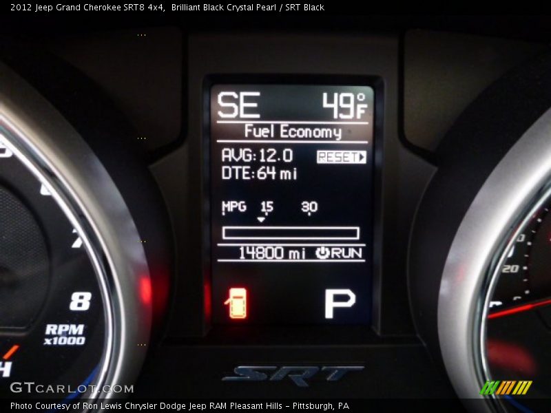Brilliant Black Crystal Pearl / SRT Black 2012 Jeep Grand Cherokee SRT8 4x4