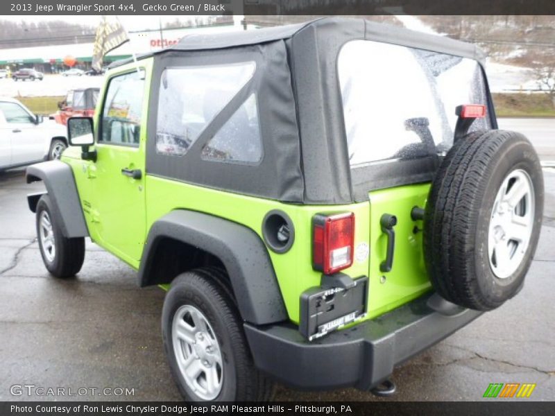 Gecko Green / Black 2013 Jeep Wrangler Sport 4x4