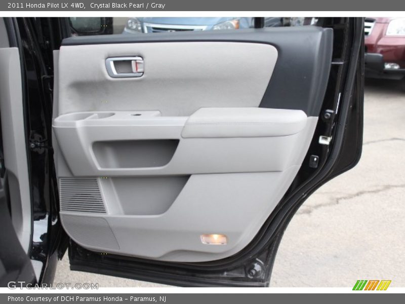 Crystal Black Pearl / Gray 2011 Honda Pilot LX 4WD