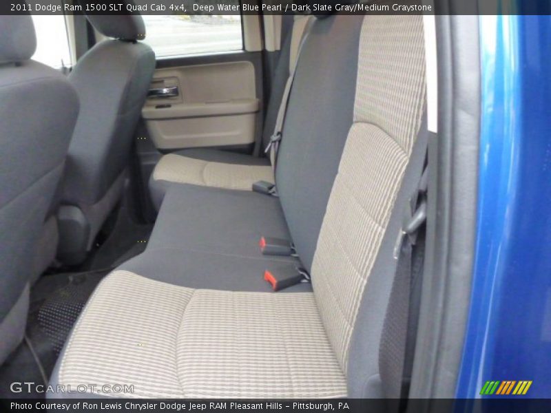 Deep Water Blue Pearl / Dark Slate Gray/Medium Graystone 2011 Dodge Ram 1500 SLT Quad Cab 4x4