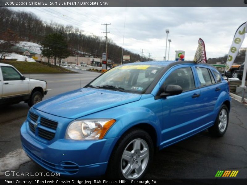 Surf Blue Pearl / Dark Slate Gray 2008 Dodge Caliber SE